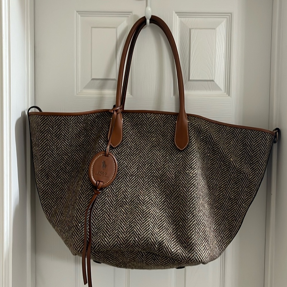 Ralph Lauren Reversible Suede Tote